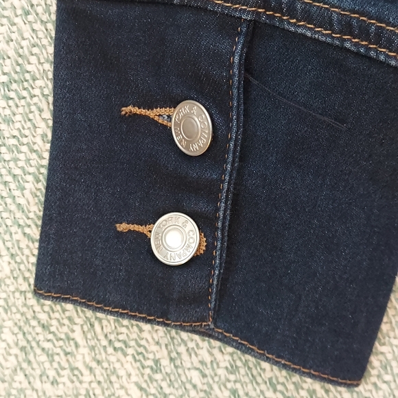 Blue Stretch Denim Coat Dress, Button Front, NY & Co, Sz M - Picture 12 of 15